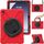 Per Samsung Galaxy Tab A9+ Custodia ibrida in silicone per tablet PC con supporto e tracolla (rossa) Per Samsung Galaxy Tab A9+ Custodia ibrida in silicone per tablet PC con supporto e tracolla (rossa)