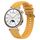 Per Huawei Watch GT4 41mm Modello di pneumatico Cinturino in silicone con fibbia argentata (giallo)