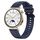 Per Huawei Watch GT4 41mm Modello di pneumatico Cinturino in silicone con fibbia argentata (blu notte)