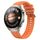Per Huawei Watch 4 cinturino in silicone con fibbia in argento modello pneumatico (arancione) Per Huawei Watch 4 cinturino in silicone con fibbia in argento modello pneumatico (arancione)