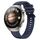 Per Huawei Watch 4 cinturino in silicone con fibbia in argento modello pneumatico (blu notte)
