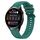 Per Huawei Watch 3/3 Pro Modello di pneumatico Cinturino in silicone con fibbia argentata (verde scuro) Per Huawei Watch 3/3 Pro Modello di pneumatico Cinturino in silicone con fibbia argentata (verde scuro)