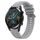 Per Huawei Watch GT 42mm / 46mm Cinturino in silicone con motivo pneumatico con fibbia argentata (grigio chiaro) Per Huawei Watch GT 42mm / 46mm Cinturino in silicone con motivo pneumatico con fibbia argentata (grigio chiaro)