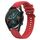 Per Huawei Watch GT 42mm / 46mm Cinturino in silicone con motivo pneumatico con fibbia argentata (rosso) Per Huawei Watch GT 42mm / 46mm Cinturino in silicone con motivo pneumatico con fibbia argentata (rosso)