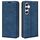 Per Samsung Galaxy S24 5G Custodia per telefono in pelle con aspirazione magnetica retro-skin (blu scuro) Per Samsung Galaxy S24 5G Custodia per telefono in pelle con aspirazione magnetica retro-skin (blu scuro)