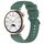 Per Huawei Watch GT4 41mm Cinturino ufficiale in silicone con fibbia argento stile passi (verde scuro)
