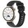 Per Huawei Watch GT4 41mm Cinturino ufficiale in silicone con fibbia argento stile passi (nero)