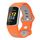 Per cinturino in silicone bicolore Fitbit Charge 6 (grigio arancione)