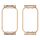Custodia protettiva per orologio con struttura in metallo Xiaomi Smart Band 8 Active / Redmi Band 2 (oro rosa) Custodia protettiva per orologio con struttura in metallo Xiaomi Smart Band 8 Active / Redmi Band 2 (oro rosa)