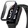 Per Xiaomi Smart Band 8 Active / Redmi Band 2 PC + custodia protettiva per orologio integrata con pellicola temperata (blu inchiostro) Per Xiaomi Smart Band 8 Active / Redmi Band 2 PC + custodia protettiva per orologio integrata con pellicola temperata (blu inchiostro)
