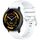 Per cinturino in silicone con fibbia argento lucido liquido Garmin Venu 3 (bianco) Per cinturino in silicone con fibbia argento lucido liquido Garmin Venu 3 (bianco)