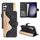 Custodia per cellulare in pelle con chiusura orizzontale con cuciture orizzontali per Samsung Galaxy S24 5G (nera) Custodia per cellulare in pelle con chiusura orizzontale con cuciture orizzontali per Samsung Galaxy S24 5G (nera)