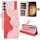 Custodia per cellulare in pelle con chiusura orizzontale con cuciture per Samsung Galaxy S24+ 5G (rossa) Custodia per cellulare in pelle con chiusura orizzontale con cuciture per Samsung Galaxy S24+ 5G (rossa)