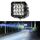 E15 35W / 4000LM / 6000K / DC 9-30V Faro da lavoro quadrato per auto da 5 pollici (luce bianca)