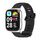 Per Redmi Watch 3 Lite / Watch 3 Active Mijobs cinturino in TPU traspirante con foro piatto (nero + argento) Per Redmi Watch 3 Lite / Watch 3 Active Mijobs cinturino in TPU traspirante con foro piatto (nero + argento)