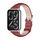 Per Xiaomi Mi Band 8 Pro Mijobs cinturino sottile in vera pelle (rosso argento) Per Xiaomi Mi Band 8 Pro Mijobs cinturino sottile in vera pelle (rosso argento)