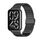 Per Xiaomi Mi Band 8 Pro Mijobs Milan cinturino con fibbia in acciaio inossidabile (nero)