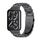 Per Xiaomi Mi Band 8 Pro Mijobs cinturino in acciaio inossidabile a tre perline (nero) Per Xiaomi Mi Band 8 Pro Mijobs cinturino in acciaio inossidabile a tre perline (nero)