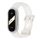 Per Xiaomi Mi Band 8 MIJOBS GS Unibody cinturino sportivo di colore trasparente (bianco) Per Xiaomi Mi Band 8 MIJOBS GS Unibody cinturino sportivo di colore trasparente (bianco)