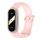 Per Xiaomi Mi Band 8 MIJOBS GS Unibody cinturino sportivo di colore trasparente (rosa) Per Xiaomi Mi Band 8 MIJOBS GS Unibody cinturino sportivo di colore trasparente (rosa)
