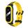 Per Xiaomi Mi Band 8 MIJOBS Unibody cinturino in silicone bicolore (nero giallo) Per Xiaomi Mi Band 8 MIJOBS Unibody cinturino in silicone bicolore (nero giallo)