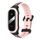 Per Xiaomi Mi Band 8 MIJOBS Unibody cinturino in silicone bicolore (nero rosa) Per Xiaomi Mi Band 8 MIJOBS Unibody cinturino in silicone bicolore (nero rosa)
