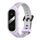 Per Xiaomi Mi Band 8 MIJOBS Unibody cinturino in silicone bicolore (grigio viola) Per Xiaomi Mi Band 8 MIJOBS Unibody cinturino in silicone bicolore (grigio viola)