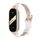 Per Xiaomi Mi Band 8 Mijobs cinturino in pelle di vacchetta primo strato (bianco oro rosa) Per Xiaomi Mi Band 8 Mijobs cinturino in pelle di vacchetta primo strato (bianco oro rosa)