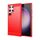 Custodia per telefono TPU in fibra di carbonio con texture spazzolata per Samsung Galaxy S24 Ultra 5G (rossa)