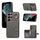 Custodia per telefono con supporto ad anello per portafoglio con texture spazzolata per Samsung Galaxy Galaxy S22 Ultra 5G (grigio) Custodia per telefono con supporto ad anello per portafoglio con texture spazzolata per Samsung Galaxy Galaxy S22 Ultra 5G (grigio)