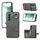 Custodia per telefono con supporto ad anello per portafoglio con texture spazzolata per Samsung Galaxy Galaxy S22+ 5G (grigio) Custodia per telefono con supporto ad anello per portafoglio con texture spazzolata per Samsung Galaxy Galaxy S22+ 5G (grigio)