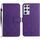 Custodia per telefono in pelle con trama a griglia rombica per Samsung Galaxy S21 Ultra 5G (viola) Custodia per telefono in pelle con trama a griglia rombica per Samsung Galaxy S21 Ultra 5G (viola)