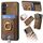 Per Samsung Galaxy S23 5G Custodia per telefono in pelle con porta carte magnetiche retro divisibile (marrone) Per Samsung Galaxy S23 5G Custodia per telefono in pelle con porta carte magnetiche retro divisibile (marrone)