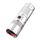 Torcia zoom telescopica con ricarica laser bianco per esterni di tipo C con funzione Power Bank (Argento)
