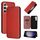 Custodia per cellulare in pelle flip con texture in fibra di carbonio per Samsung Galaxy S24 5G (marrone) Custodia per cellulare in pelle flip con texture in fibra di carbonio per Samsung Galaxy S24 5G (marrone)