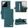 Custodia per telefono in pelle con chiusura magnetica Xiaomi 14 Pro (verde) Custodia per telefono in pelle con chiusura magnetica Xiaomi 14 Pro (verde)