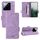 Per la custodia del telefono in pelle con chiusura magnetica Xiaomi 14 Pro (viola) Per la custodia del telefono in pelle con chiusura magnetica Xiaomi 14 Pro (viola)