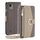 Custodia per telefono in pelle con trama crossbody Litchi per Nokia C110 4G (grigio)