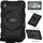 Per Samsung Galaxy Tab A9 X110/X115 Custodia tablet antiurto per PC ibrida in silicone con tracolla (nera) Per Samsung Galaxy Tab A9 X110/X115 Custodia tablet antiurto per PC ibrida in silicone con tracolla (nera)