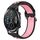 Per Huawei Honor Magic Watch 2 46mm 22mm chiusura cinturino sportivo bicolore (nero rosa) Per Huawei Honor Magic Watch 2 46mm 22mm chiusura cinturino sportivo bicolore (nero rosa)