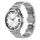 Cinturino per orologio in acciaio inossidabile con collegamento curvo a doppio cerchio per Samsung Galaxy Watch 4 40/44 mm (argento) Cinturino per orologio in acciaio inossidabile con collegamento curvo a doppio cerchio per Samsung Galaxy Watch 4 40/44 mm (argento)