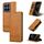 Per Xiaomi 14 AZNS custodia per cellulare in pelle con texture magnetica in vitello (marrone chiaro)