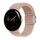 Per Google Pixel Watch/Watch 2 cinturino con fibbia magnetica con anello in nylon (rosa chiaro) Per Google Pixel Watch/Watch 2 cinturino con fibbia magnetica con anello in nylon (rosa chiaro)