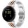 Per Google Pixel Watch 2 / Pixel Watch cinturino in metallo in acciaio inossidabile con sette perline (argento oro rosa) Per Google Pixel Watch 2 / Pixel Watch cinturino in metallo in acciaio inossidabile con sette perline (argento oro rosa)