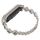 Per cinturino per orologio in metallo con diamanti e quadrifoglio Xiaomi Mi Band 8 (colore Starlight) Per cinturino per orologio in metallo con diamanti e quadrifoglio Xiaomi Mi Band 8 (colore Starlight)