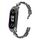 Per cinturino per orologio in metallo con diamanti cuore a cuore Xiaomi Mi Band 7 (nero) Per cinturino per orologio in metallo con diamanti cuore a cuore Xiaomi Mi Band 7 (nero)