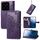 Custodia per telefono in pelle goffrata con fiori Mandala per Xiaomi 14 Pro (viola) Custodia per telefono in pelle goffrata con fiori Mandala per Xiaomi 14 Pro (viola)