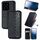 Per Xiaomi 14 Pro Custodia per telefono in pelle magnetica pressata con griglia cubica (nera) Per Xiaomi 14 Pro Custodia per telefono in pelle magnetica pressata con griglia cubica (nera)