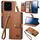 Per Xiaomi 14 Love Custodia per cellulare in pelle con cordino con cerniera (marrone) Per Xiaomi 14 Love Custodia per cellulare in pelle con cordino con cerniera (marrone)