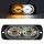 Luce stroboscopica a 24 LED per segnale laterale auto da 12 W (giallo bianco)